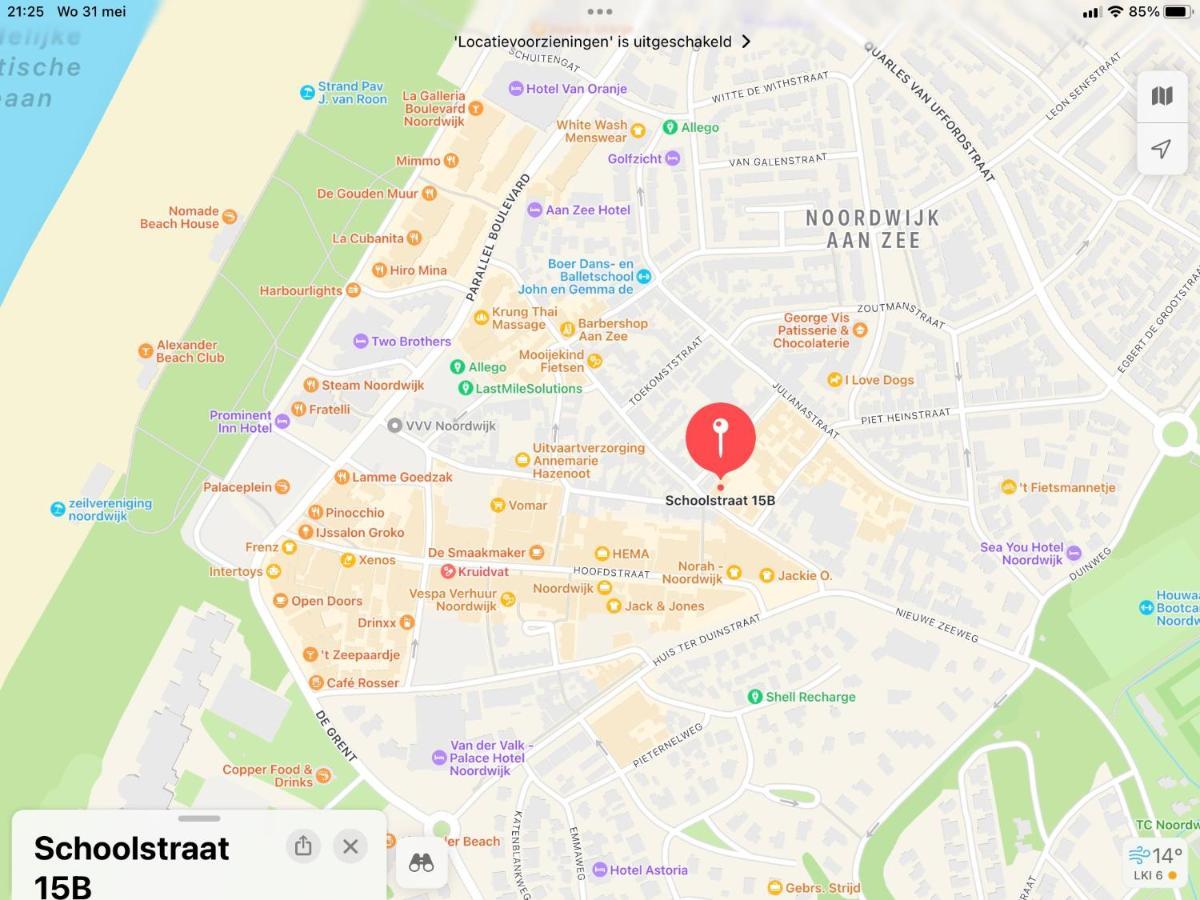 Appartement-Gratis Parkeren -Bij Strand En In Het Centrum Noordwijk Eksteriør bilde